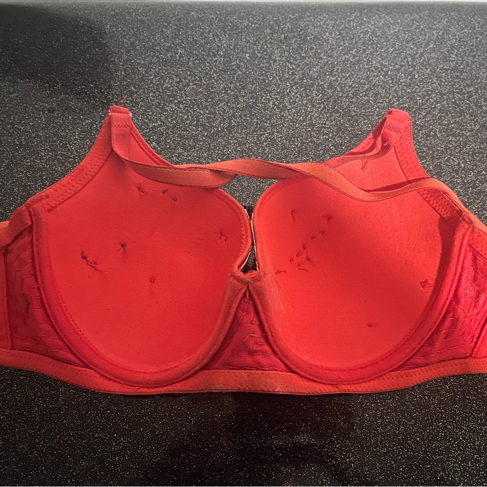 Red Sequin Embellished Bra - Picture 5 of 9